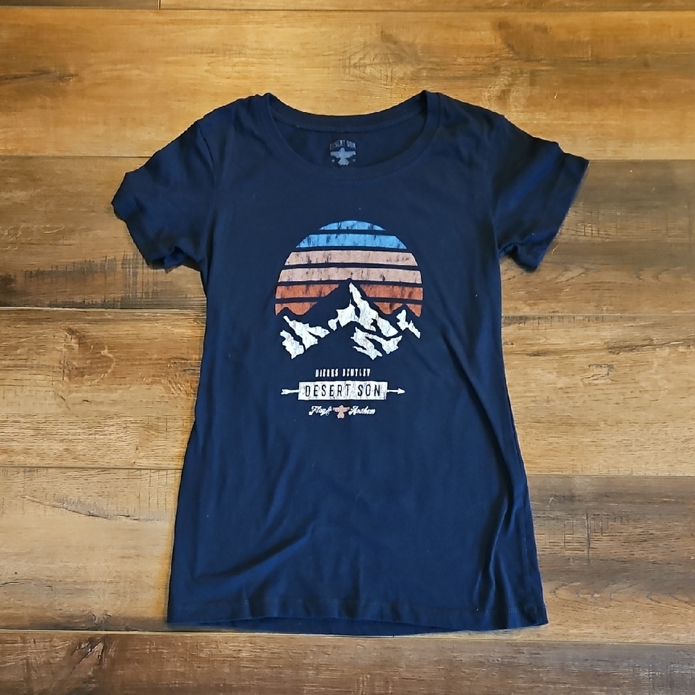 Desert Son Navy T-Shirt with Eagle Graphic